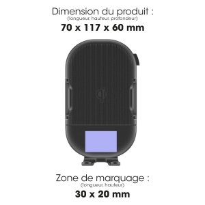 YUDOSHA - SUPPORT VOITURE AVEC CHARGE RAPIDE SANS FIL 15W ET 2 SYSTÈMES DE FIXATION 2
