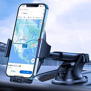 YUDOSHA - SUPPORT VOITURE AVEC CHARGE RAPIDE SANS FIL 15W ET 2 SYSTÈMES DE FIXATION 5