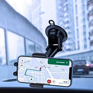 YUDOSHA - SUPPORT VOITURE AVEC CHARGE RAPIDE SANS FIL 15W ET 2 SYSTÈMES DE FIXATION 6