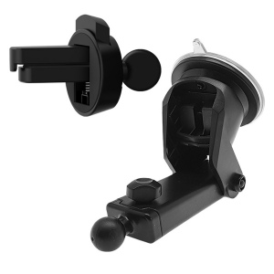 YUDOSHA - SUPPORT VOITURE AVEC CHARGE RAPIDE SANS FIL 15W ET 2 SYSTÈMES DE FIXATION 10