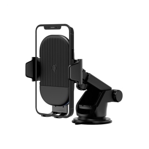 YUDOSHA - SUPPORT VOITURE AVEC CHARGE RAPIDE SANS FIL 15W ET 2 SYSTÈMES DE FIXATION