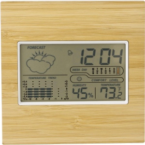 Station météo en bambou Lia 2