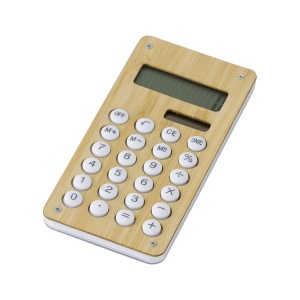 Calculatrice de poche en bambou Thomas 5