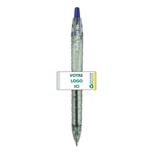 Stylo bille PILOT B2P Ecoball bleu ou noir (+ étiquette quadri)