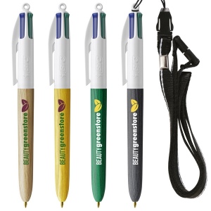 4 Couleurs Wood Style with Lanyard
