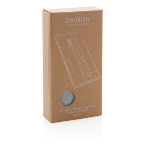 Set de 4 serviettes de table Ukiyo en rcotton 180gr Aware™ 19