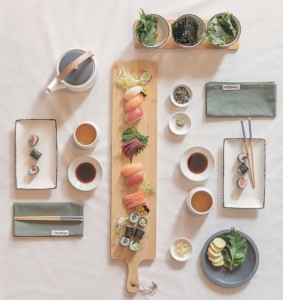 Set de 4 serviettes de table Ukiyo en rcotton 180gr Aware™ 33