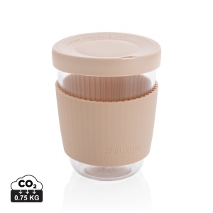 Verre 360ml avec couvercle et manchon en silicone Ukiyo 2