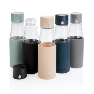 Bouteille en verre 600ml avec compteur d'hydradation Ukiyo 8