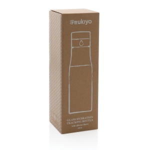 Bouteille en verre 600ml avec compteur d'hydradation Ukiyo 11