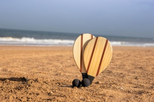 Set de raquettes frescobol en bois 7