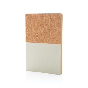 Carnet A5 à couverture en kraft et en liège 12