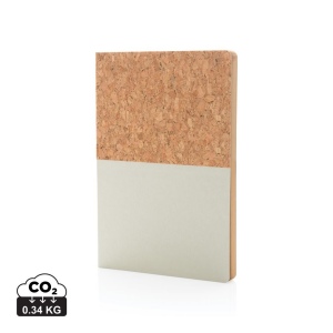 Carnet A5 à couverture en kraft et en liège 3