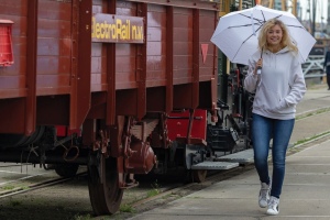 Mini parapluie automatique 21" en rPET 190T Impact AWARE™ 30