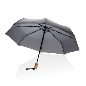Parapluie 21" automatique rPET 190T et bambou Impact AWARE™ 21