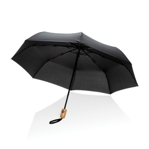 Parapluie 21" automatique rPET 190T et bambou Impact AWARE™ 13