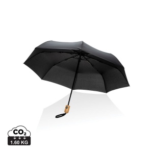 Parapluie 21" automatique rPET 190T et bambou Impact AWARE™ 2
