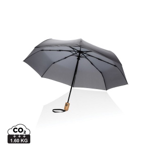 Parapluie 21" automatique rPET 190T et bambou Impact AWARE™ 3