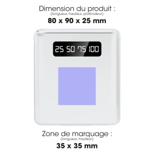 BATTERIE DE SECOURS AVEC 4 CABLES - 10 000 MAH BLANC 2