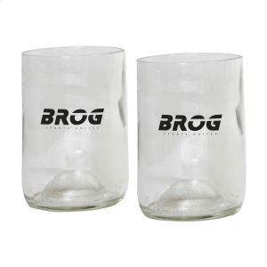 Ensemble de deux verres Rebottled® fabriqués à partir de bouteilles de vin recyclées 5