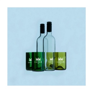 Ensemble de deux verres Rebottled® fabriqués à partir de bouteilles de vin recyclées 7