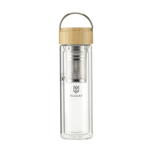 Bouteille à double paroi en verre borosilicaté transparent de haute qualité 2