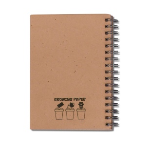 Cahier à spirale en papier semences 6