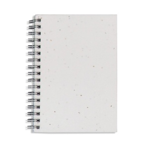 Cahier à spirale en papier semences 2
