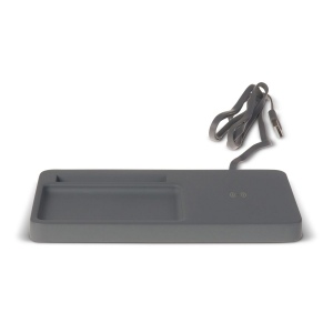 Limestone Desk organizer with wireless charger 5W 4