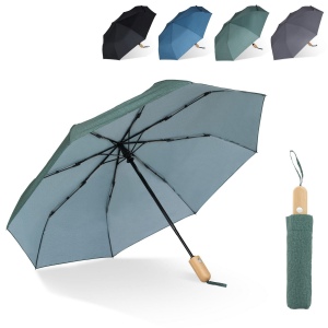 Parapluie pliable 21” en R-PET. Ouverture automatique