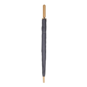 Parapluie bâton 25” en R-PET. Poignée droite, ouverture automatique 15