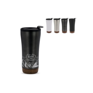Mug double paroi avec base en liège 480ml