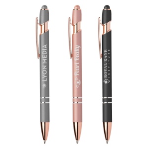 Stylo Prince Softy Rose Gold Métallique avec Stylet (+Laser)