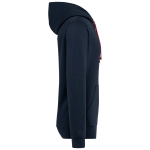Sweat-shirt à capuche contrastée à motifs unisexe 10