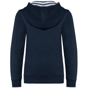 Sweat-shirt à capuche contrastée à motifs enfant unisexe 5