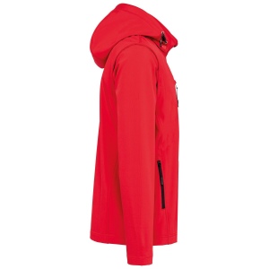 Veste Softshell 3 couches à capuche avec manches amovibles unisexe 18