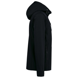 Veste Softshell 3 couches à capuche avec manches amovibles unisexe 16
