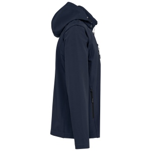 Veste Softshell 3 couches à capuche avec manches amovibles unisexe 17