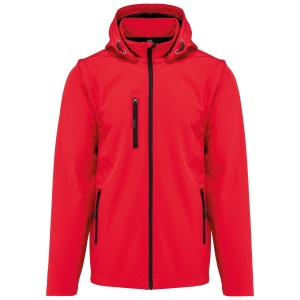Veste Softshell 3 couches à capuche avec manches amovibles unisexe 4