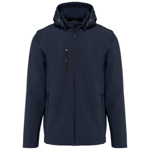 Veste Softshell 3 couches à capuche avec manches amovibles unisexe 3