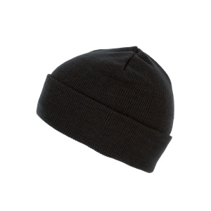 Bonnet recyclé avec revers tricoté 17