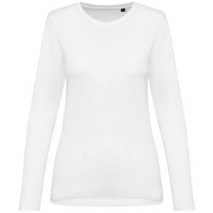 T-shirt Supima® col rond manches longues femme 4