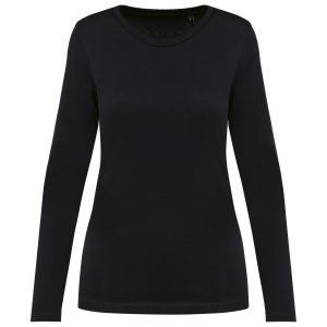 T-shirt Supima® col rond manches longues femme 2