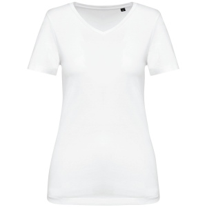 T-shirt Supima® col V manches courtes femme 4