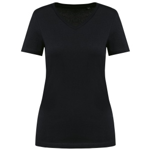 T-shirt Supima® col V manches courtes femme 2