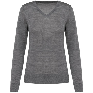 Pull Mérinos col V femme 4