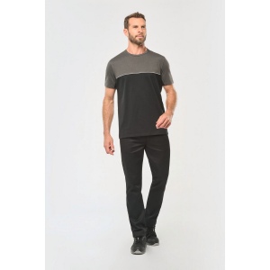 T-shirt bicolore écoresponsable manches courtes unisexe 33