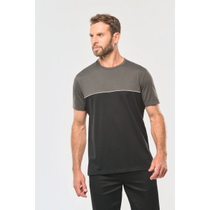 T-shirt bicolore écoresponsable manches courtes unisexe 34