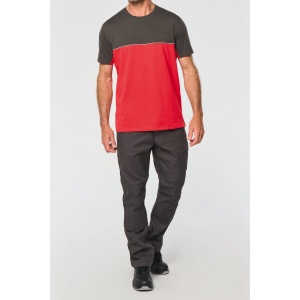 T-shirt bicolore écoresponsable manches courtes unisexe 42