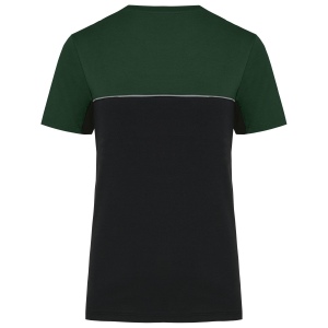 T-shirt bicolore écoresponsable manches courtes unisexe 44